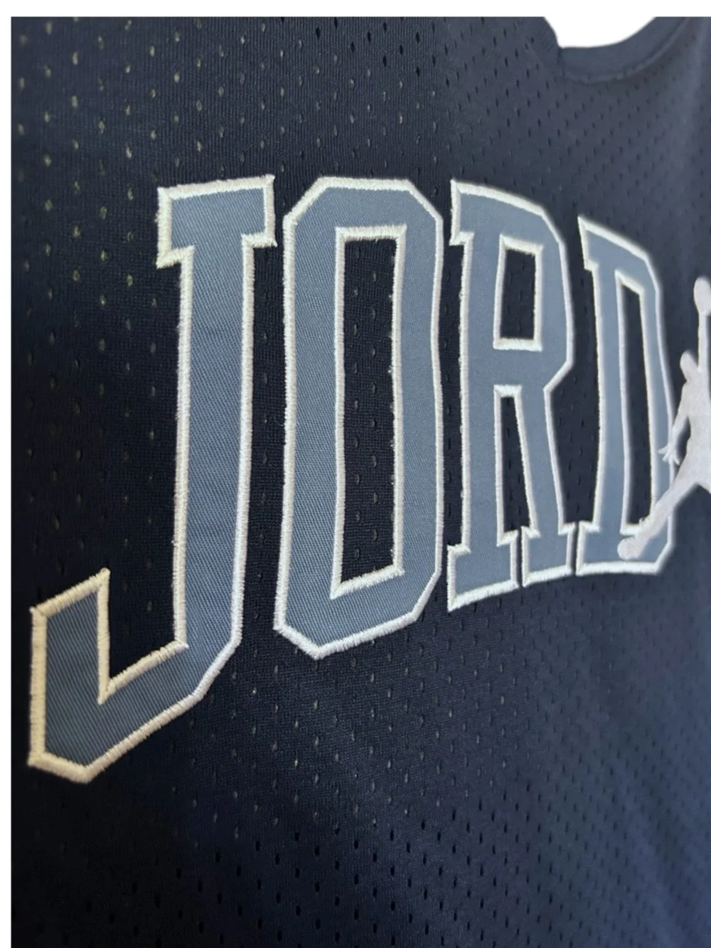 Jordan Kids Navy Blue Mesh Jersey Top - 23 Graphic Size Medium 10-12 yrs